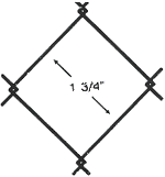 1 3/4" Inch Chain Link Fence