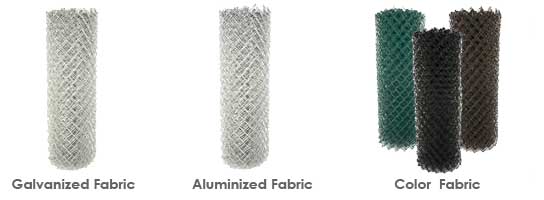 chain link fence fabric types